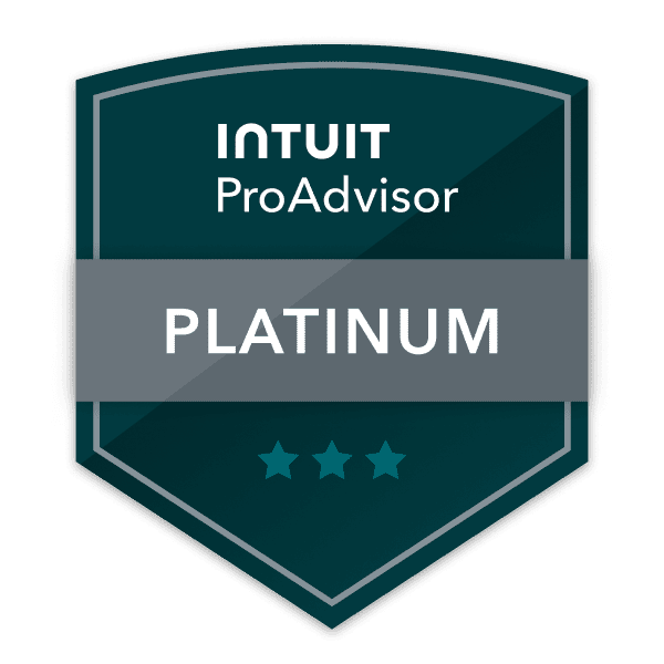 Intuit ProAdvisor Platinum badge.